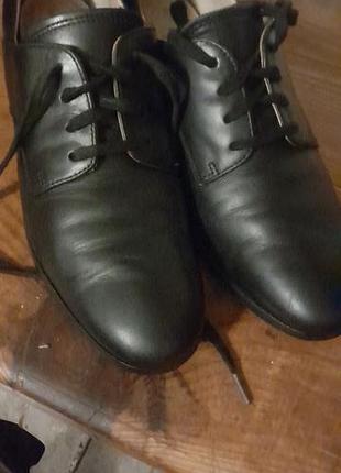 Кожаные туфли clarks narrative (стелька 25 см), оригинал