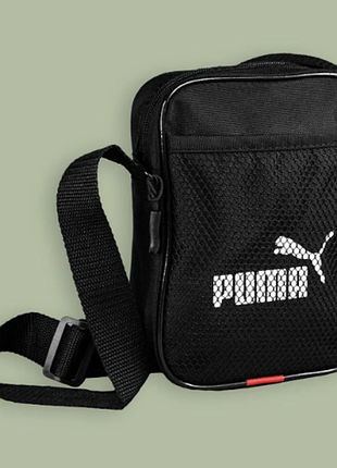 Барсетка puma чорна чоловіча сумка через плече пума сумка puma