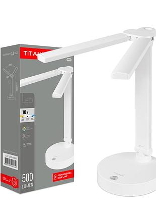 Led лампа настольная с аккумулятором titanum tltf-015w 10w 3000-6000k