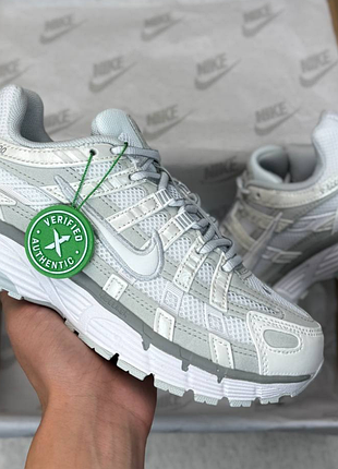 Nike p-6000 white grey 36-45 унисекс