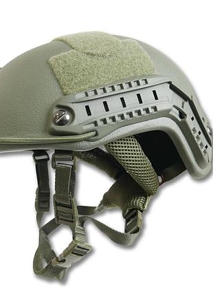 Тактический шлем для военных хаки (xl) pe fast nij iiia по стандартным nato
