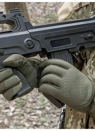 Тактичні рукавиці для військових зимові утеплені wallizard tactical, olive
