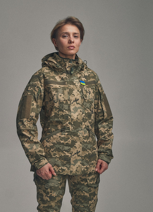 Тактична жіноча куртка для військових fc combat fit, піксель
