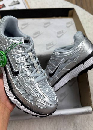 Nike p6000 white silver black