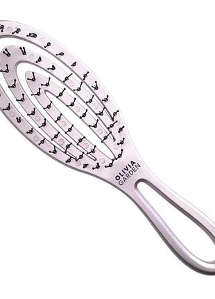 Щетка для волос holiday hit brush olivia garden, iced rose