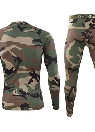 Тактична термобілизна чоловіча для військових мультикам esdy tactical thermal вудленд