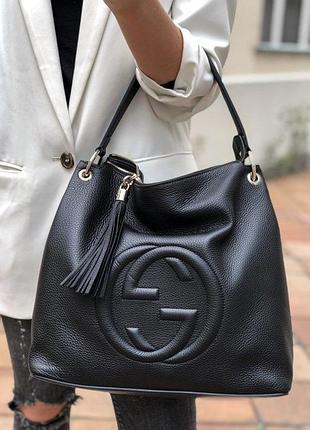 Кожаная сумка gucci sogo