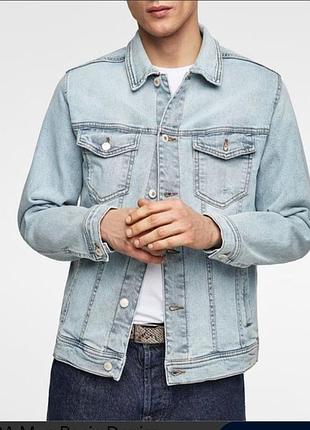 Куртка джинсовая с потёртости  zara man s