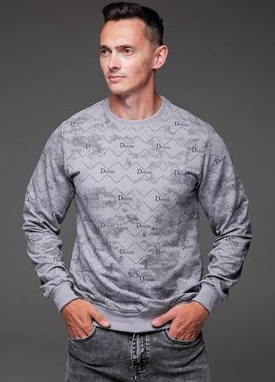 Свитшот мужской denim серый xl