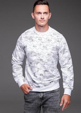 Свитшот мужской denim белый xl