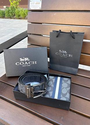 Подарунковий чорний набір coach
