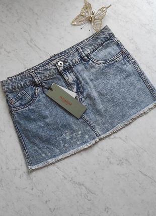 Молодіжна джинсова мініспідниця  pull&bear іспанія