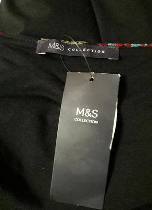 Новая  шикарная блуза с  вышивкой р 16 от marks &spencer4 фото