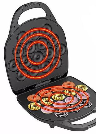 Машинка для пончиків hoffmans hm-3010 1400w • швидкі та смачні домашні пончики