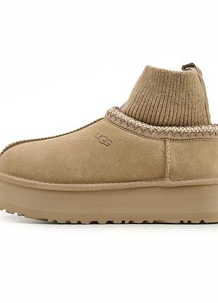 Ugg tasman platform sock beige v2