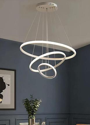 Люстра підвісна "modern ring's" 3213-60-40-20c wh a 96w