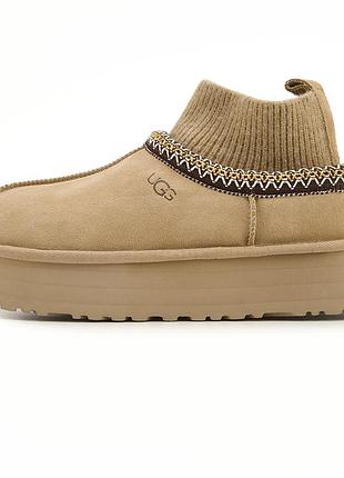Ugg tasman platform sock beige brown