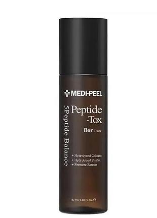 Ліфтінг-тонер для обличчя з пептидним комплексом medipeel peptide-tox bor toner (bor-tox peptide toner) 180 мл