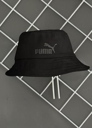 Панама puma коттонова чоловіча панамка пума чорна, пума панамка