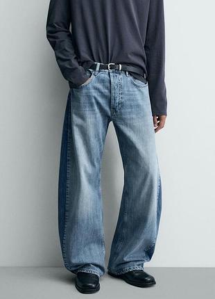 Джинсы свободного кроя balloon fit zara - 42
