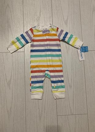 Комбінезон carter’s різнокольорові в смужку для новонароджених