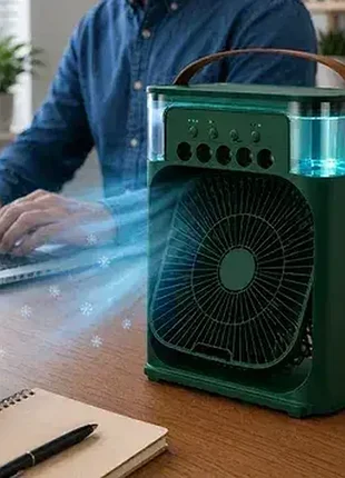 Вентилятор mini cooling fan wk-12 350 мл зелений