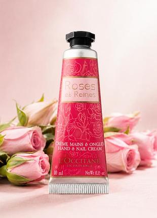 L’occitane roses et reines крем для рук і нігтів 10 мл — оригінал