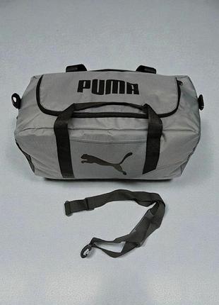Сумка puma, спортивная сумка пума, серая сумка через плечо для спорта, сумка для тренировок puma