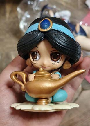 Аниме фигурка жасмин 9 см статуэтка чиби дисней chibi disney принцесса в платье