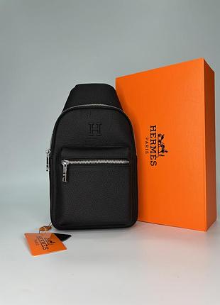 Чоловіча слінг сумка h leather