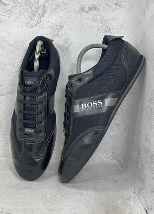 Чорні чоловічі кросівки hugo boss hommes lighter