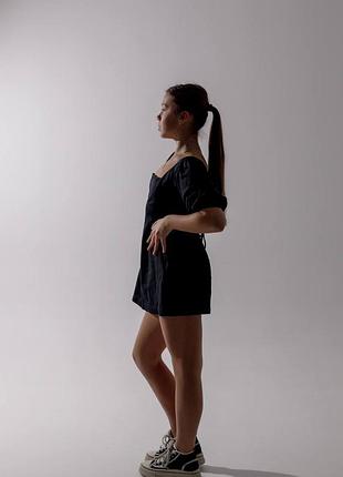 Коротке корсетне плаття жіноче чорне