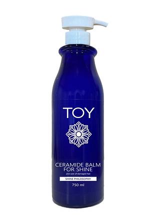 Toy shine philosophy бальзам с церамидами для сияния и ухода за поврежденными волосами, 750 мл