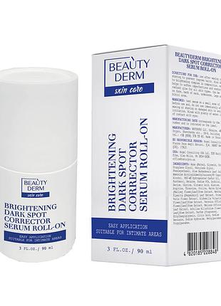 Beautyderm brightening роликовый корректор - сыворотка для темных пятен, 90 мл