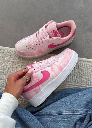 Кроссовки женские air force 1 low "pink denim"