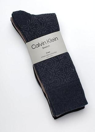 Набор мужских из 4 шт мягких хлопковых носков calvin klein