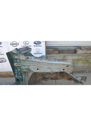 Четверть передня права лонжерон темно зелений 60650s9aa00zz honda cr-v 2 2002-2006