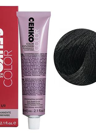 Крем-фарба перманентна стійка c:ehko для волосся permament hair color explosion 9/98 дуже світлий блондин сандре фіолетовий 60 мл