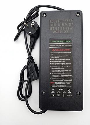Зарядное устройство для lifepo4 (lfp) 87.6v / 6a для электротрицикла crosser tr-1 / tr-5 (код 506139), зарядка 72v 6a lfp разъем c