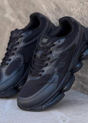 Чоловічі чорні кросівки new balance 2000, стильні кросівки молодіжні нью баланс весна осінь