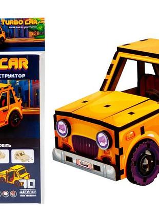 Конструктор деревянный puz-00958 "turbo car" в шарик puzzleok