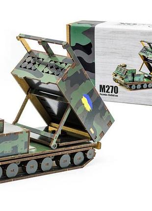 Конструктор 125-0209 "m270" деревянный 125 дет., р. 23х9х8 см puzzleok