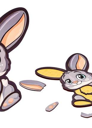 Пазл-складалка puz-22971 "зайчик" puzzleok