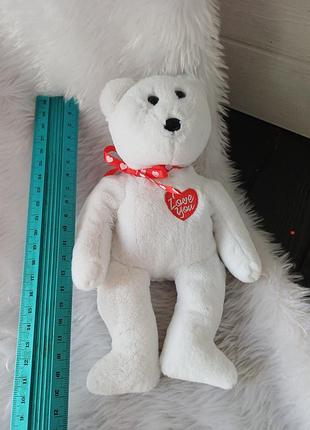 М'який ведмедик ty beanie babies scarlett the valentine's bear 2023 рік мішка медведь з гранулами ведмідь