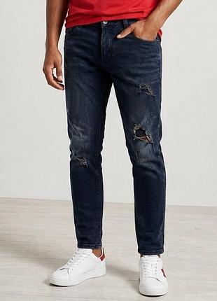 🤙😎чоловічі джинси skinny denim broth dark jeans 34 размера