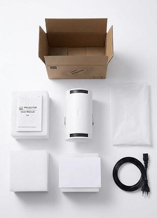 Портативний led smart проектор hy300 / mini projector (білий)