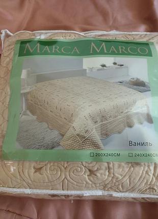 Покрывало стеганое двустороннее marca marco 2,4*2,4