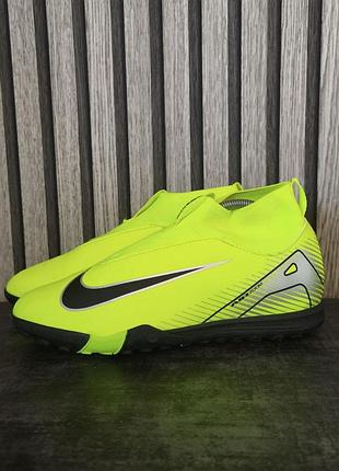 Сороконожки nike jr. mercurial superfly 10 academy tf (volt/black)