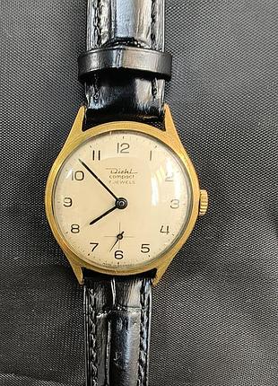 Винтажные немецкие часы diehl compact 7 jewels (made in germany)