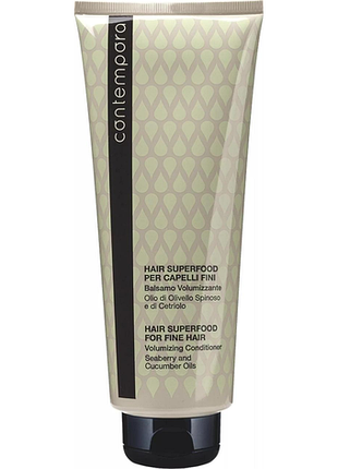 Кондиционер для объема contempora с маслом облепихи и огурцным маслом volumizing conditioner 400 мл